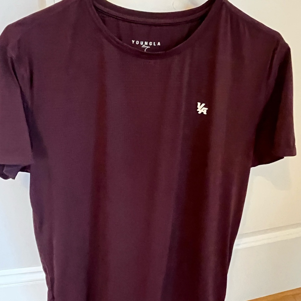 YoungLA Men's Maroon T-Shirt
